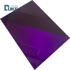 UV Blocking Coloreds Purple See Through Glossy Solid Perspex Sheet For Signage