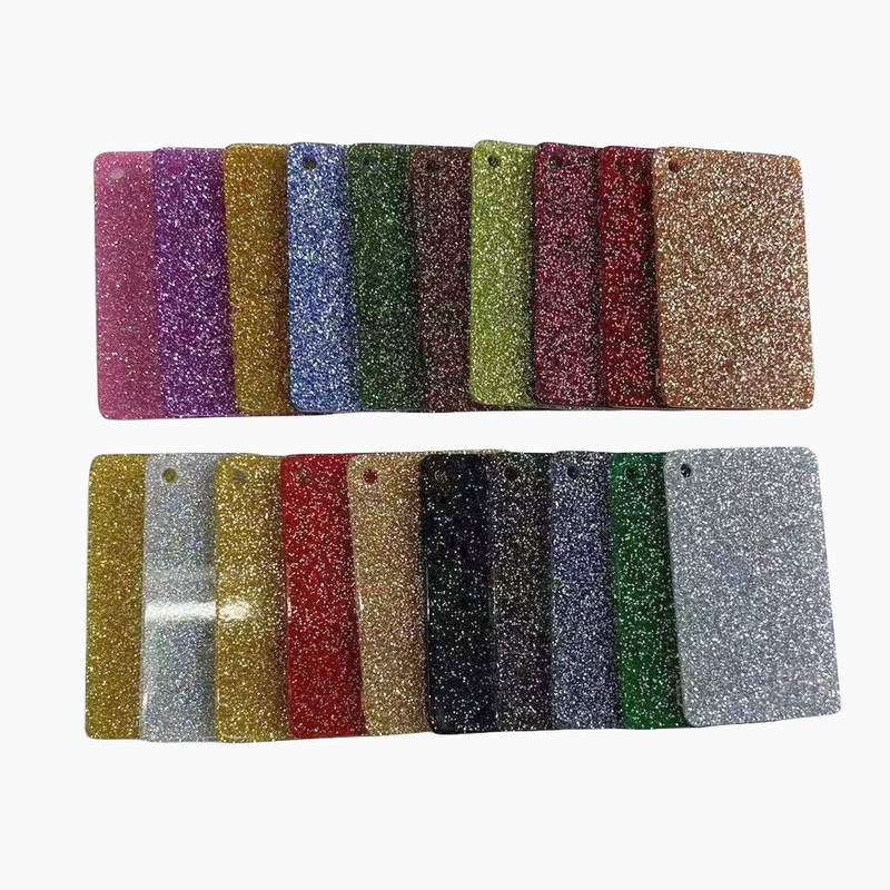 4*8ft 3mm High Glossy Acrylic Colorful Glitter Sheet Laser Cutting For Decoration Craft