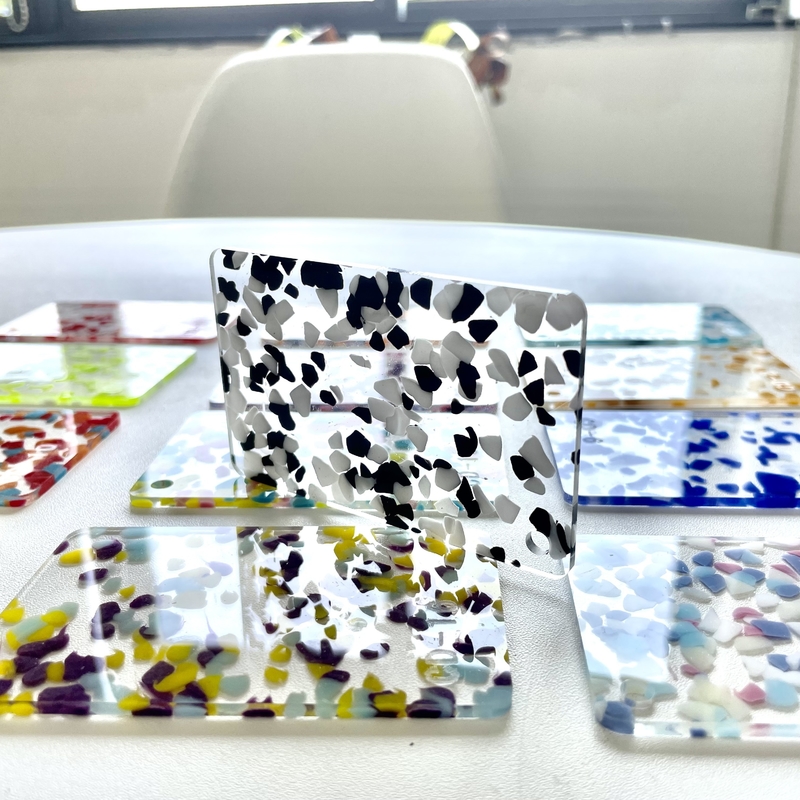 3mm Transparent Special Color Patterned Acrylic Plexiglass Panel For Decoration Craft