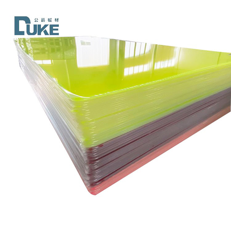 Fluorescent Neon Translucent Green Color Cast Acrylic Plexiglass Sheet For Signage