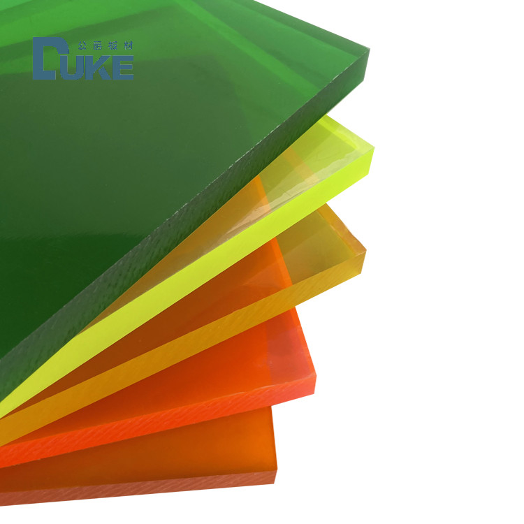  Cast PMMA Fluorescent Panel PMMA  Acrylic Plastic Advertising Sign Decoration Board 