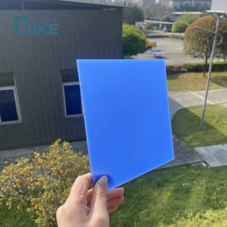 Blue And White Plexiglass Panel Blue Sign Color Change Acrylic For Night Use