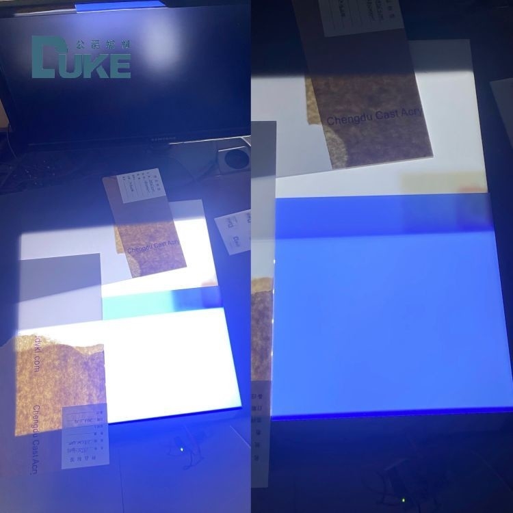 Duke Blue And White Day& Night Acrylic Sheet For Led Light Box Advertising Display