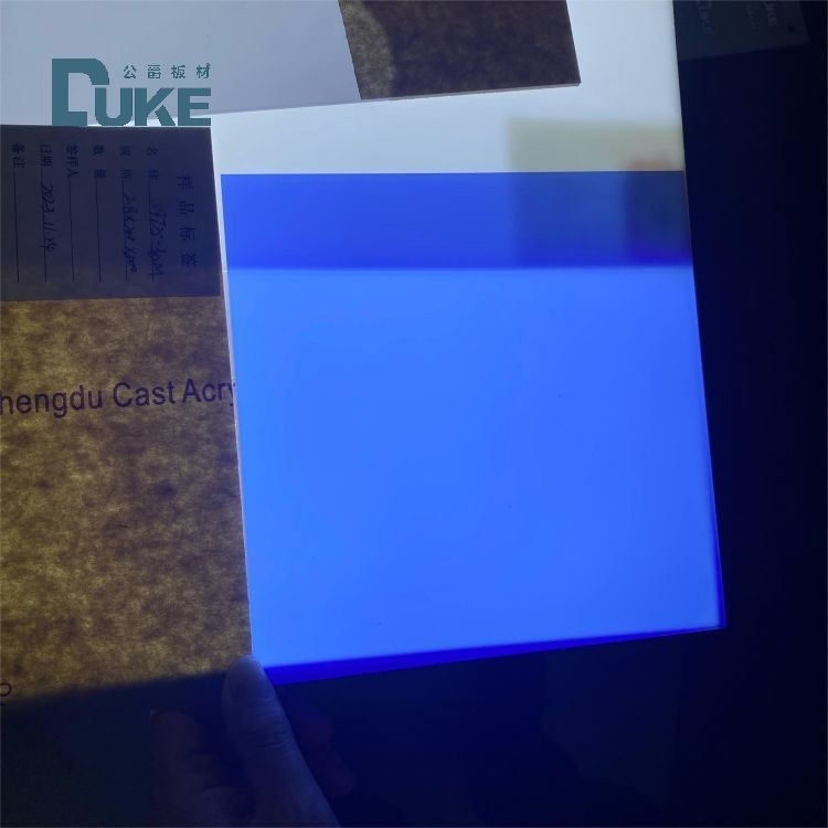 Duke Blue And White Day& Night Acrylic Sheet For Led Light Box Advertising Display