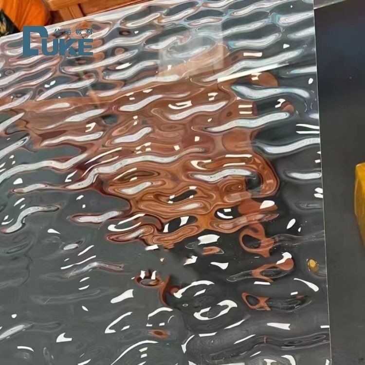 Reeded Decorative Pattern Grey Acrylic Perspex Sheet in 1220*2440mm for Interior Decoration