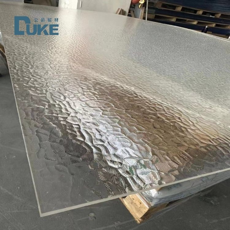 Reeded Decorative Pattern Grey Acrylic Perspex Sheet in 1220*2440mm for Interior Decoration