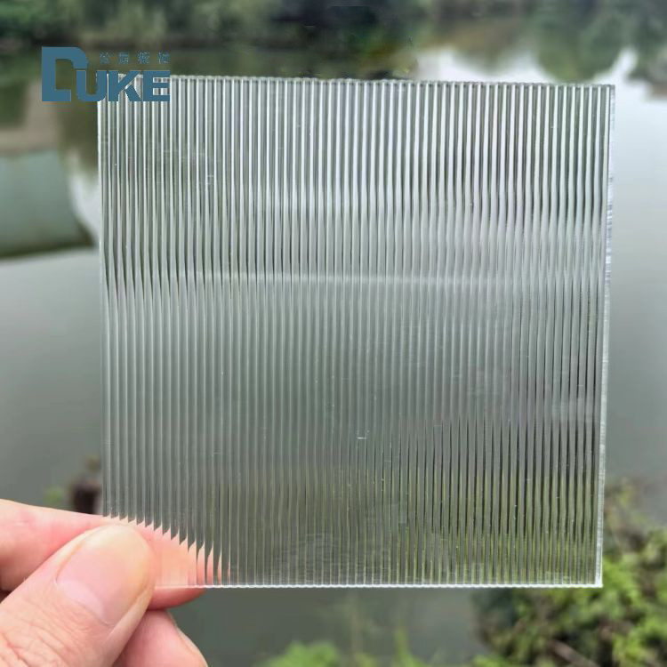 Reeded Decorative Pattern Grey Acrylic Perspex Sheet in 1220*2440mm for Interior Decoration