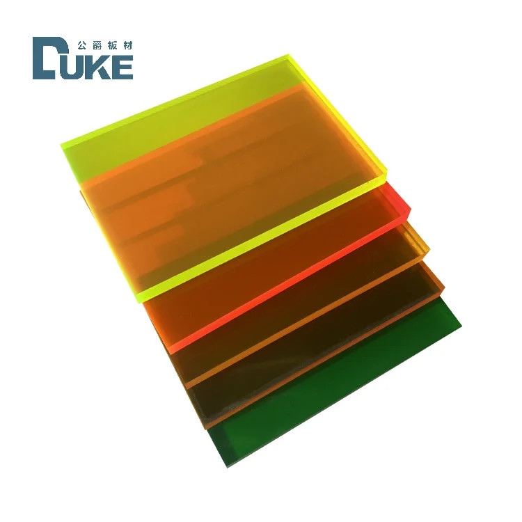 Duke 100% Virgin Mitsubishi Cast Acrylic Sheet Custom Colorful Bathtub Plastic Sheet Competitive Price 12mm 5mm Cutting MMA
