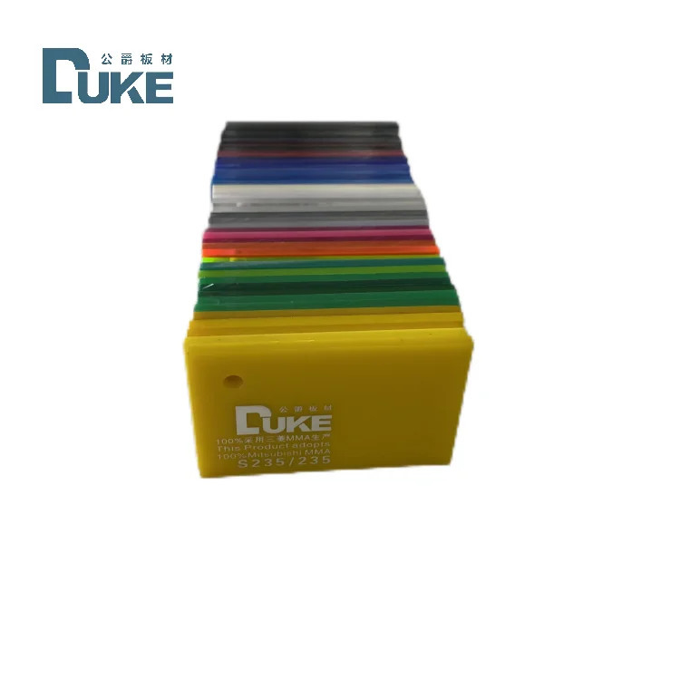 Duke 100% Virgin Mitsubishi Cast Acrylic Sheet Custom Colorful Bathtub Plastic Sheet Competitive Price 12mm 5mm Cutting MMA