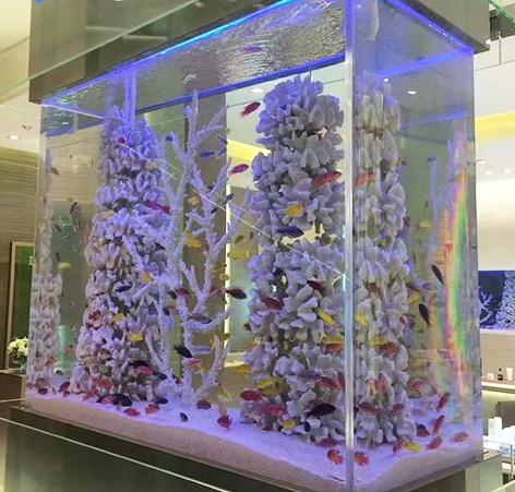 High Transmission Aquarium Decorative Solid Thick Acrylic Sheet/acrylic Wall Plastic Fish Tank Aquariums