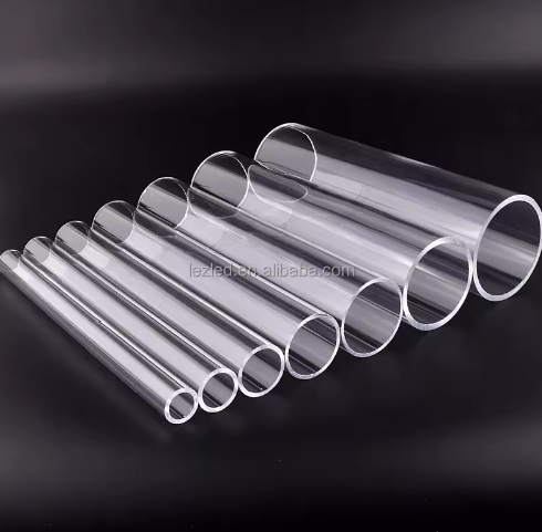 High Quality Clear Custom Size 10-1000mm Diameter Acrylic Tube Acrylic Pipe Plastic Tube Transparent Acrylic Tubes