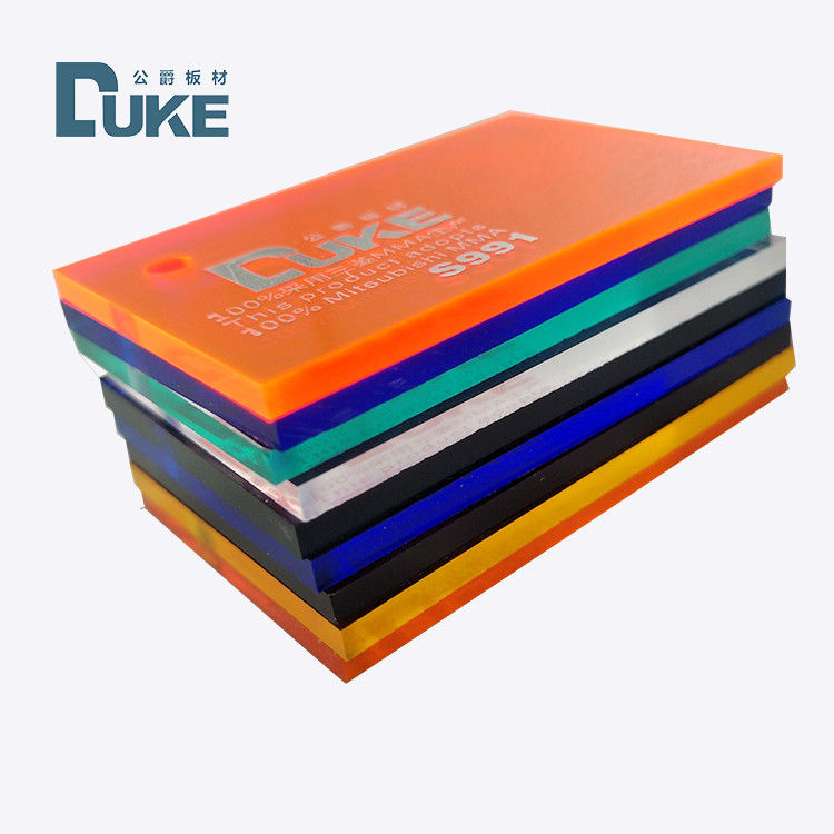 Duke 100% Virgin Cast Acrylic Sheet  2-40mm Thickness for Advertising Custom Colored Engraving & Cutting