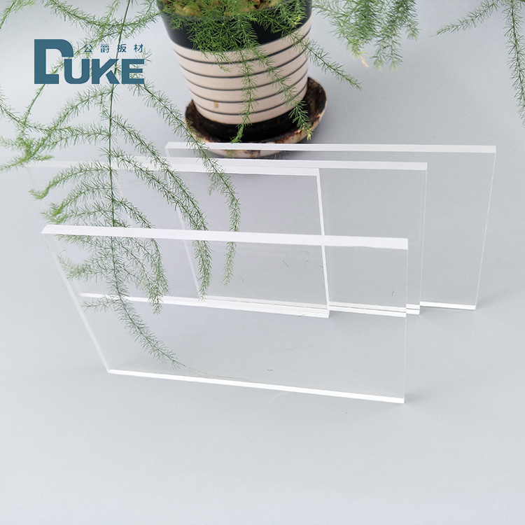 High Clarity Optical Cast Acrylic Sheet Virgin Mitsubishi MMA 92% Light Transmission Custom cutting