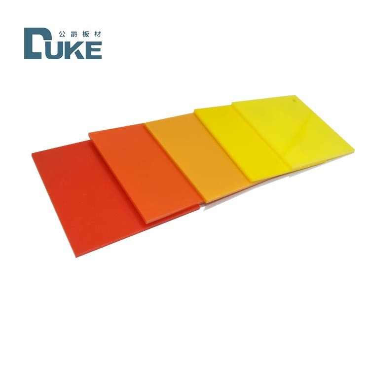Waterproof PMMA Translucent Orange Acrylic Sheet 1.2g/Cm3