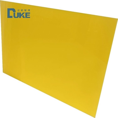Laser Cut Engrave Thick Glossy Opaque Yellow Cast Lucite Acrylic Sheet Customized