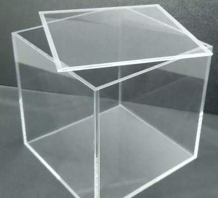 High Clarity Optical Cast Acrylic Sheet Virgin Mitsubishi MMA 92% Light Transmission Custom cutting