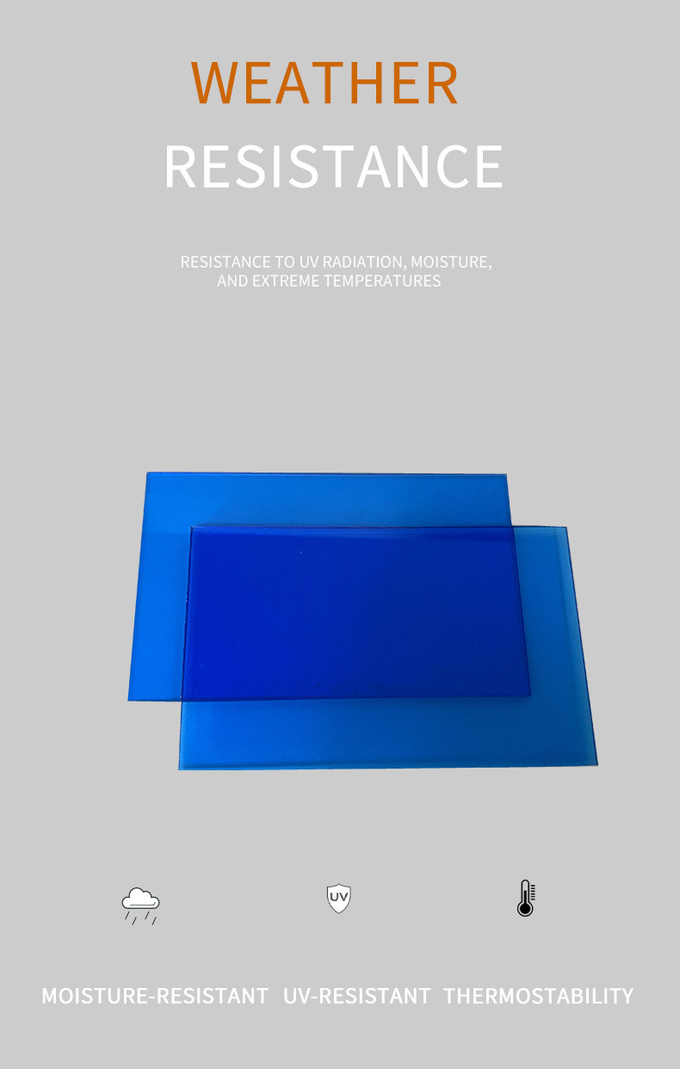 Unbreakable Translucent Light Blue Colored Cast Plexiglass Sheet